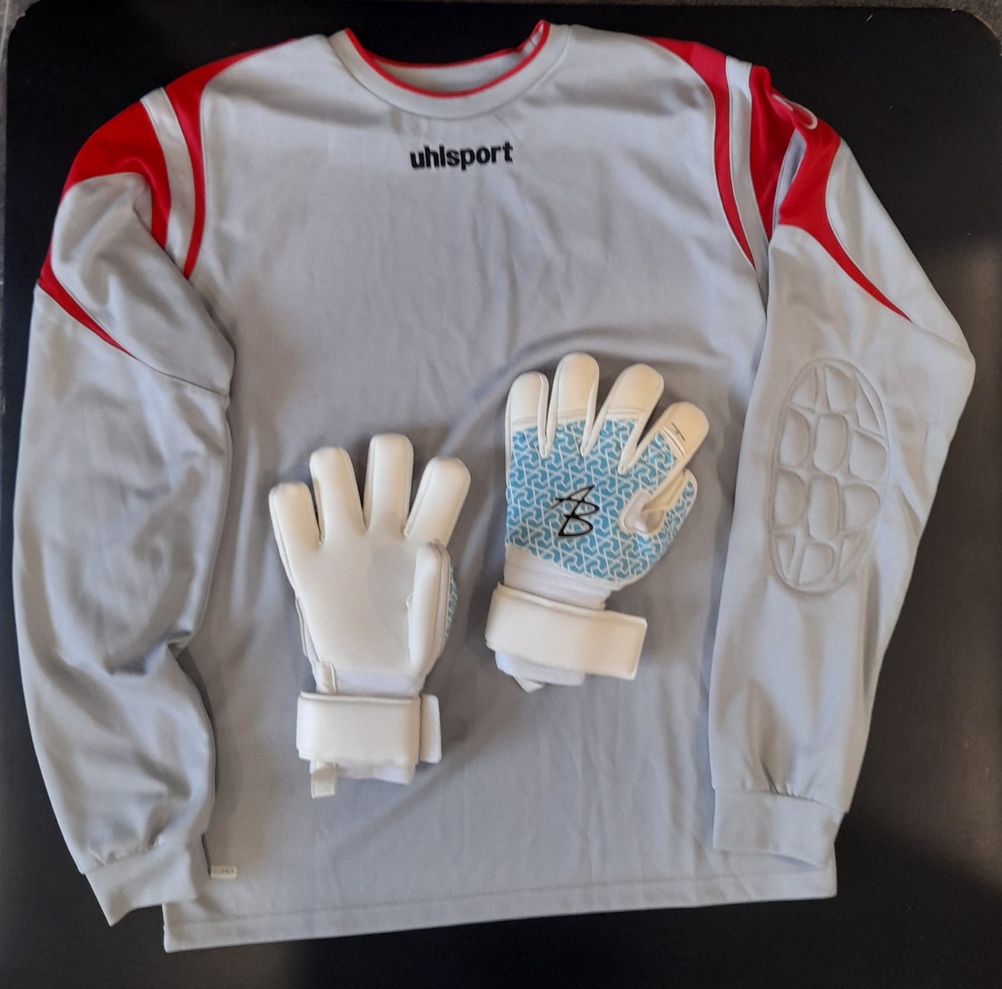 Goalkeeper Top Grey/Red